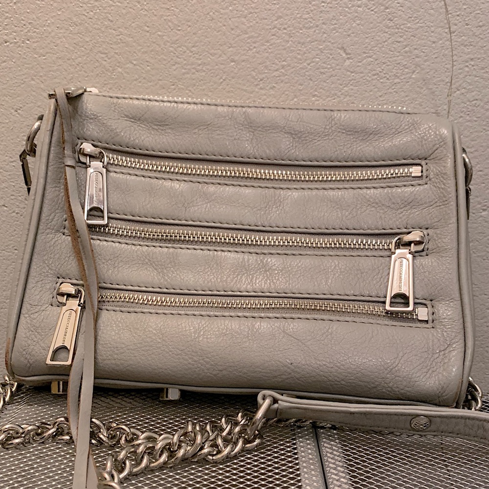 Mini 5 Zip Leather Crossbody Bag
